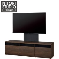 ローボード＋テレビ固定ボードセット(UF01 LB150 MBR/MX50N BK)