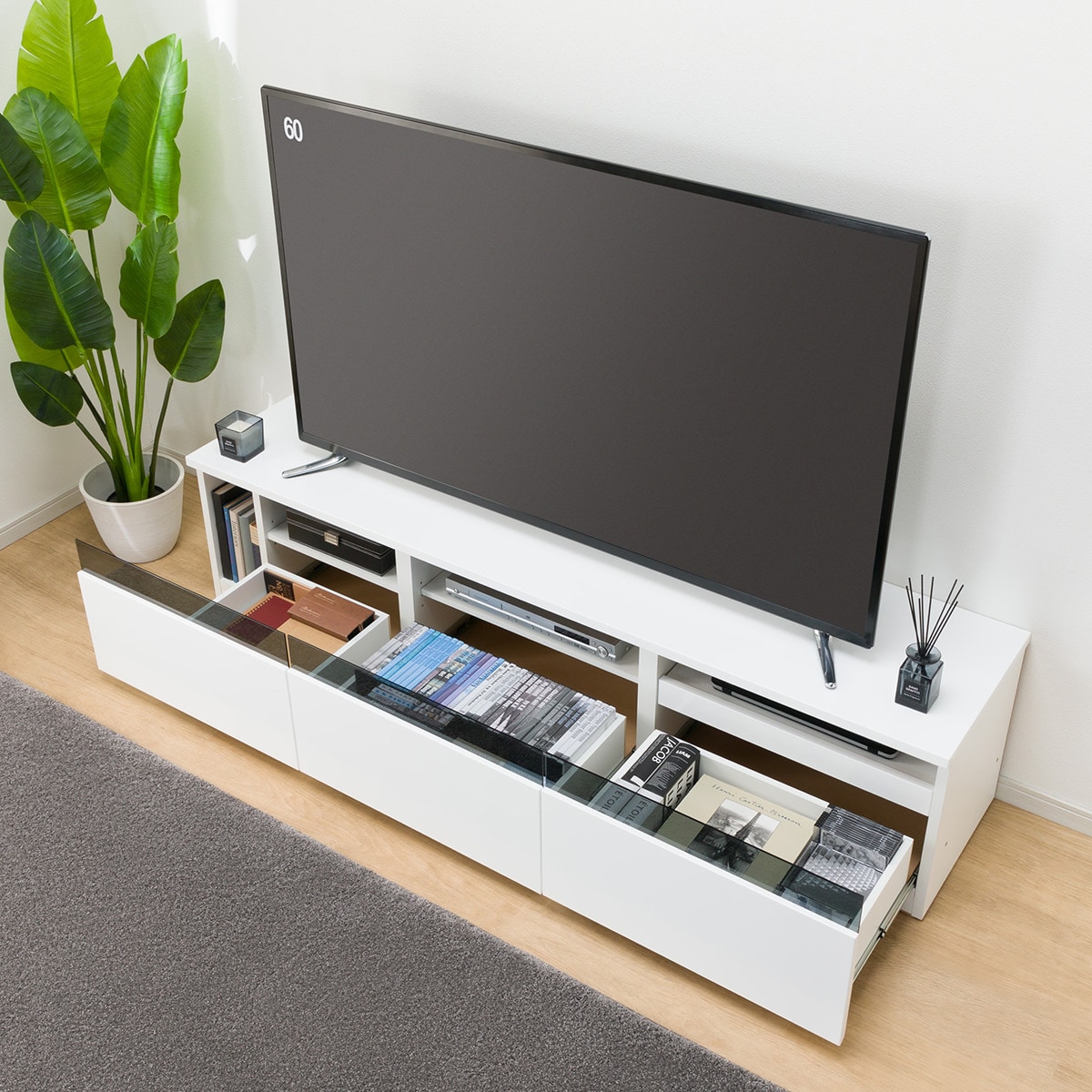 ローボード(UF01 LB180 WH) | ニトリネット【公式】 家具・インテリア通販