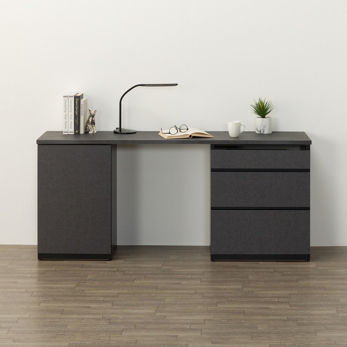 デスクタイプセット(UF01 165 ドアキャビネットL45下+引出し