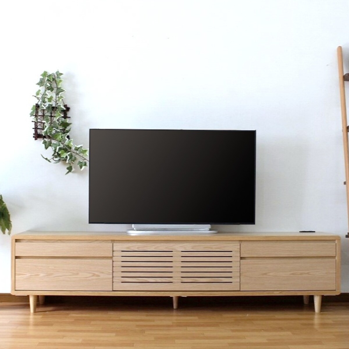 【そら】ニトリ　テレビボード　テレビ台 ニトリ ワイドローボード（W240 ハイタイプ WH） テレビ台 TV台