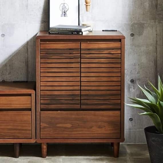 ポプラ突板 サイドボード (幅60cm WAL) 1枚目画像