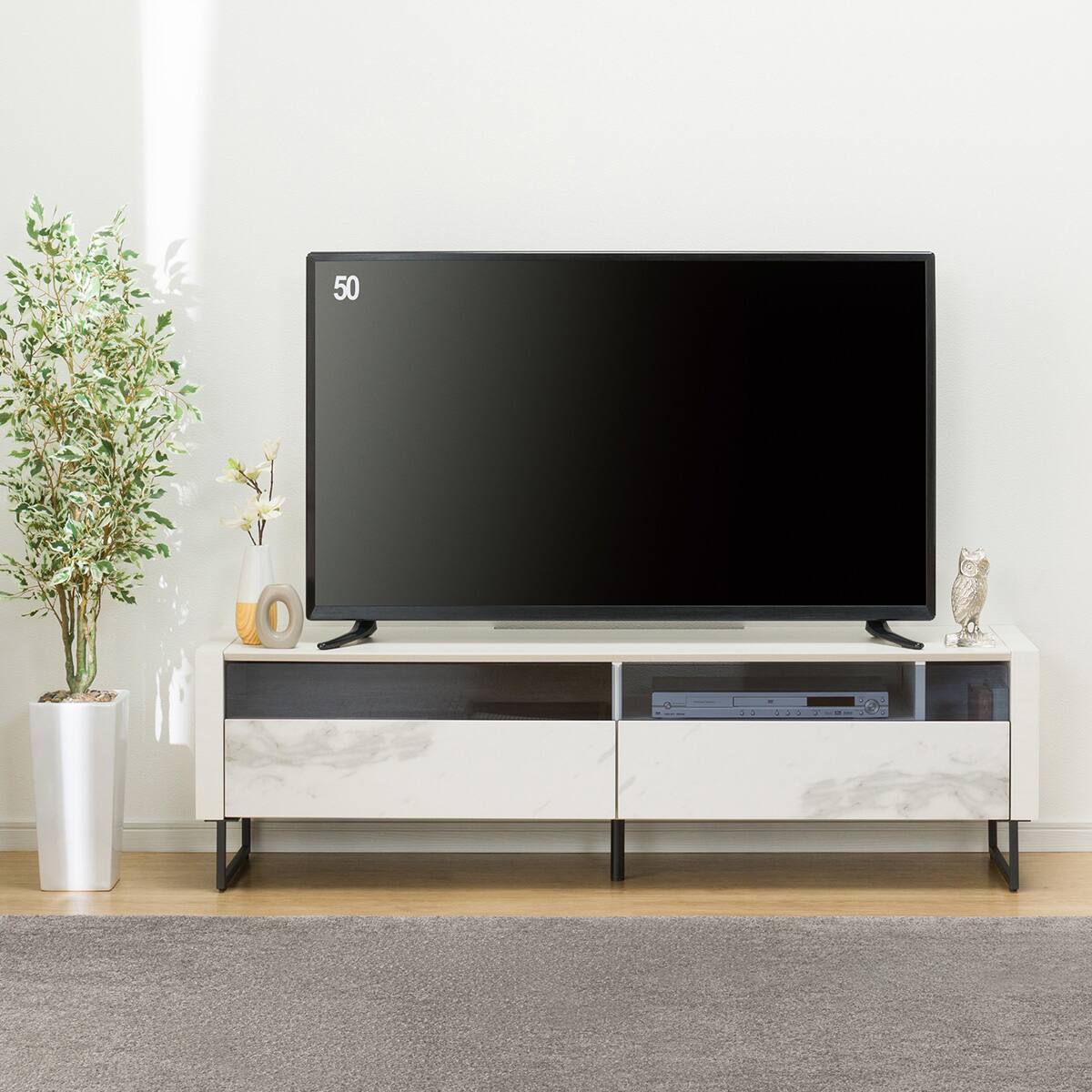 ローボード(セーラル3 脚付きR 149 WH) | ニトリネット【公式】 家具