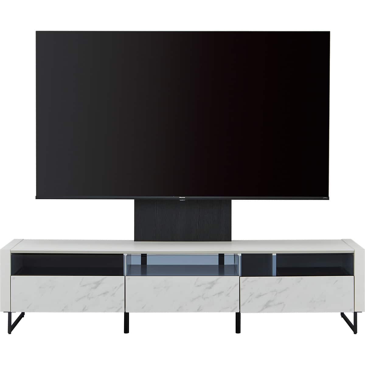 ローボード + 固定ボードセット (セーラル3 脚付きR 175 WH/MX50N BK