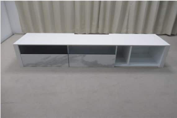 ローボード セーラル3アシツキR 175 WH 1枚目画像