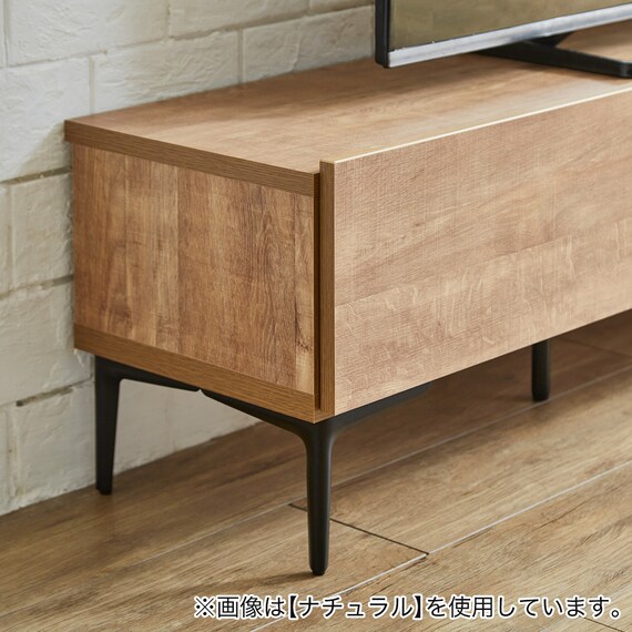 ブラック脚テレビボード (160 BR) 4枚目画像