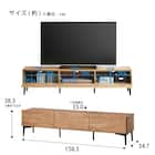 ブラック脚テレビボード (160 BR) 9枚目画像