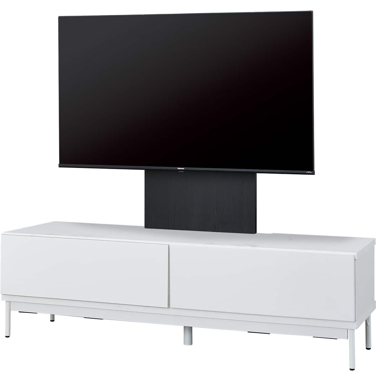 テレビ台 + TV固定ボードセット (ローボード LK01 150WH/MX50N BK