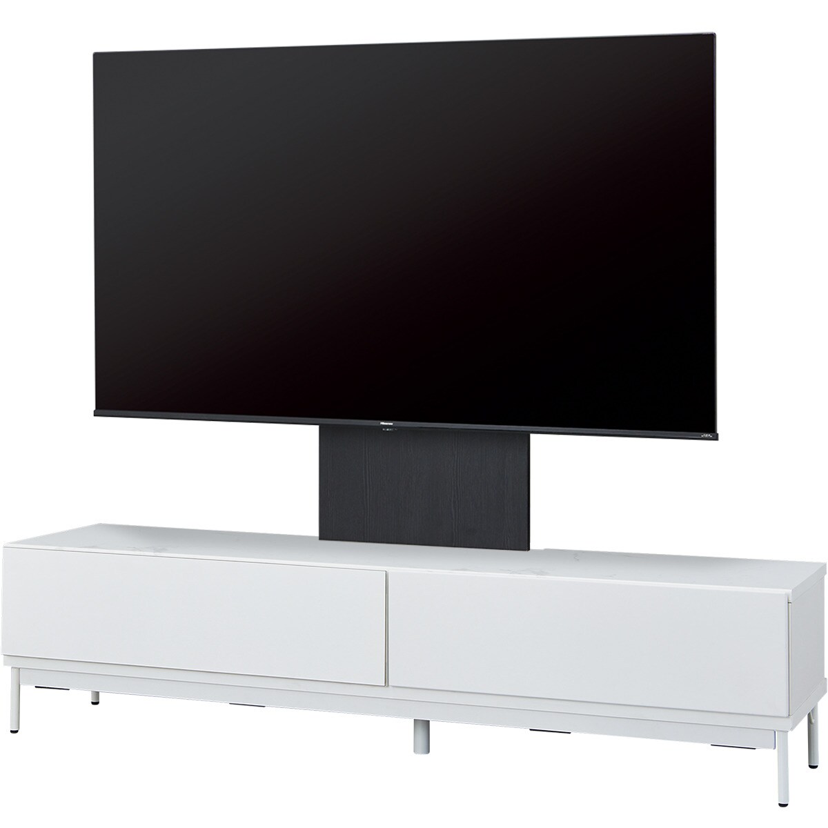 テレビ台 + TV固定ボードセット (ローボード LK01 180WH/MX50N BK