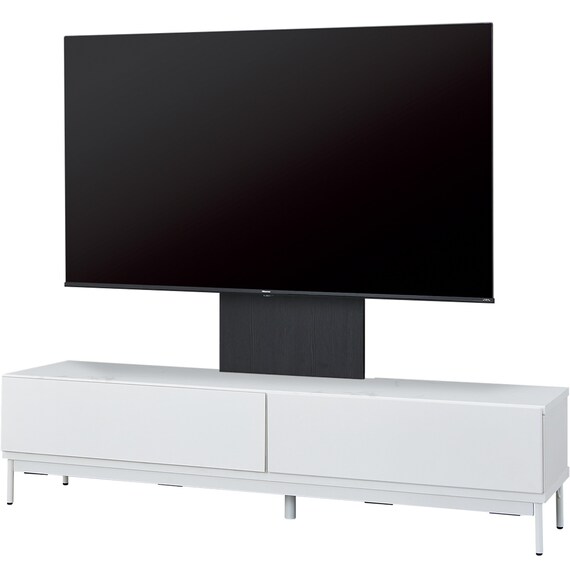 テレビ台 + TV固定ボードセット (ローボード LK01 180WH/MX50N BK 