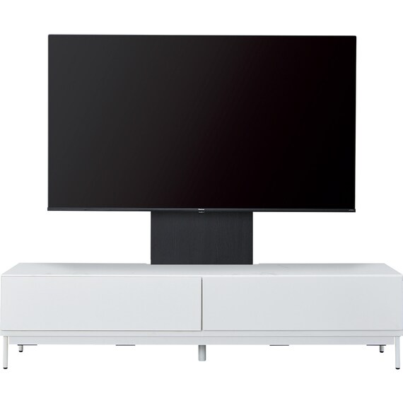 テレビ台 + TV固定ボードセット (ローボード LK01 180WH/MX50N BK 