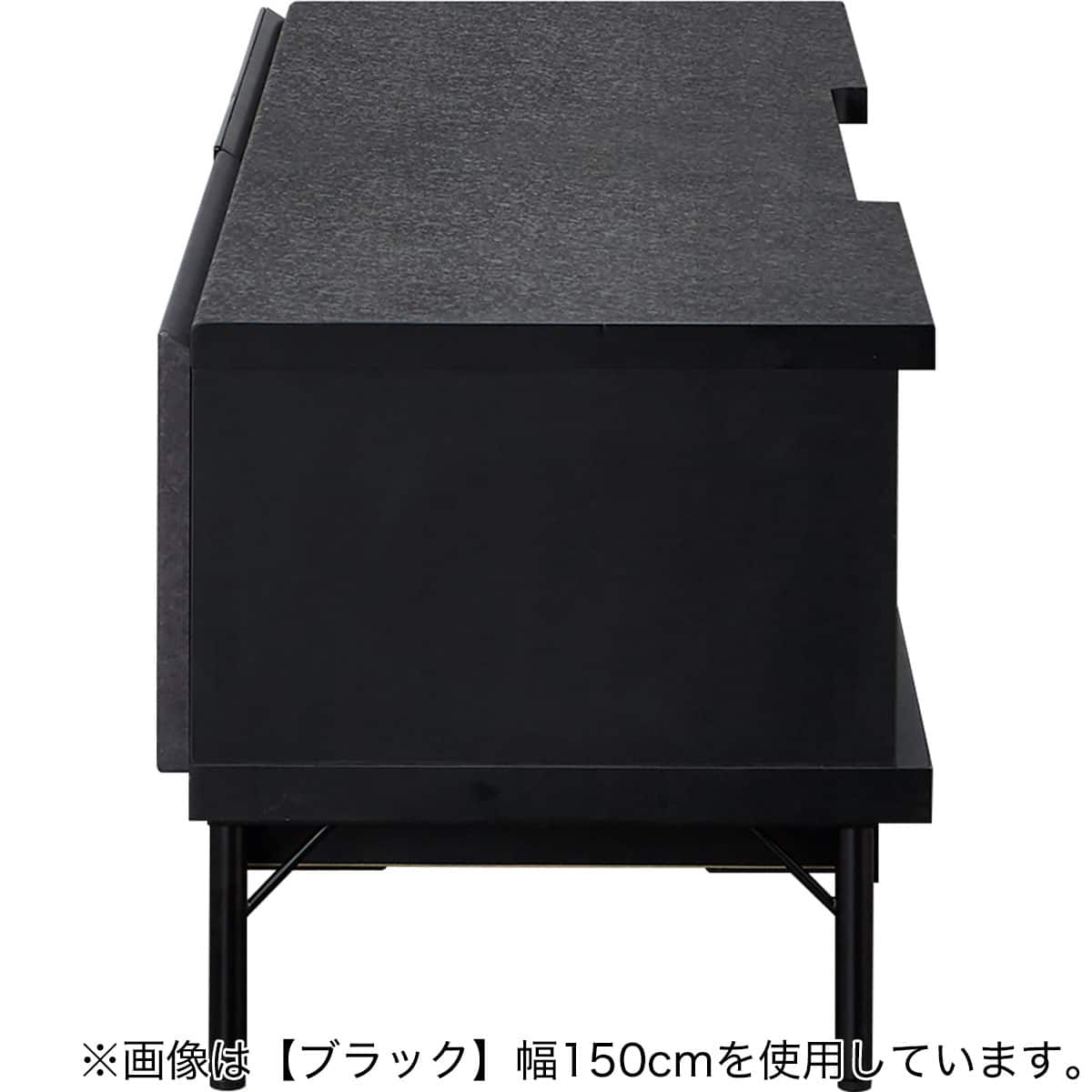 テレビ台 + TV固定ボードセット (ローボード LK01 180WH/MX50N BK