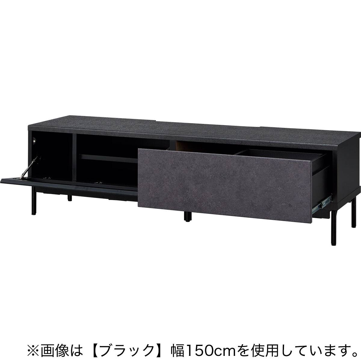 テレビ台 + TV固定ボードセット (ローボード LK01 180WH/MX50N BK