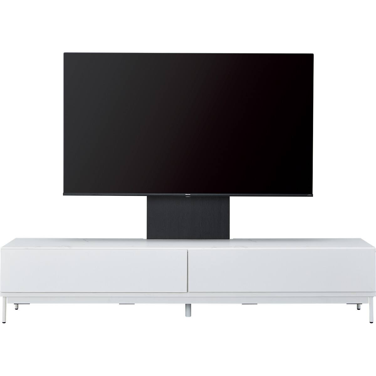 テレビ台 + TV固定ボードセット (ローボード LK01 210WH/MX50N BK