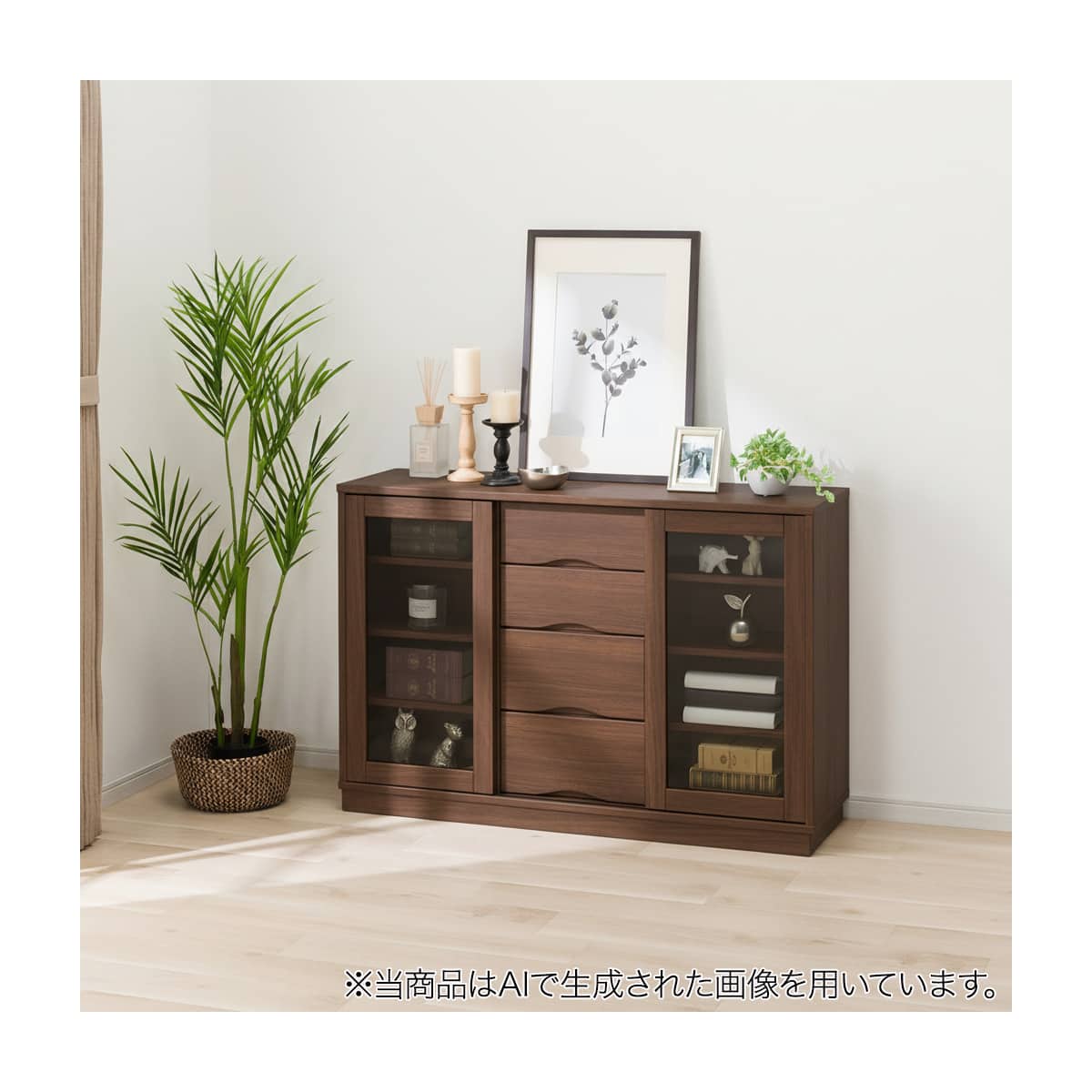 サイドボード(LI01 120SSB MBR) | ニトリネット【公式】 家具