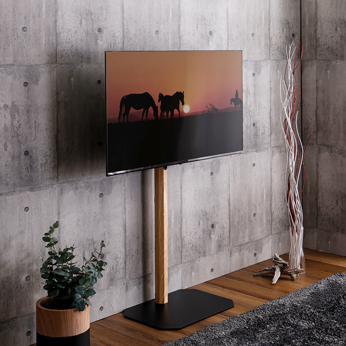 ニトリ　壁寄せテレビスタンド オクタ（ハイタイプ） テレビスタンド ニトリ オクタ（ハイタイプ） 美しいフォルムの