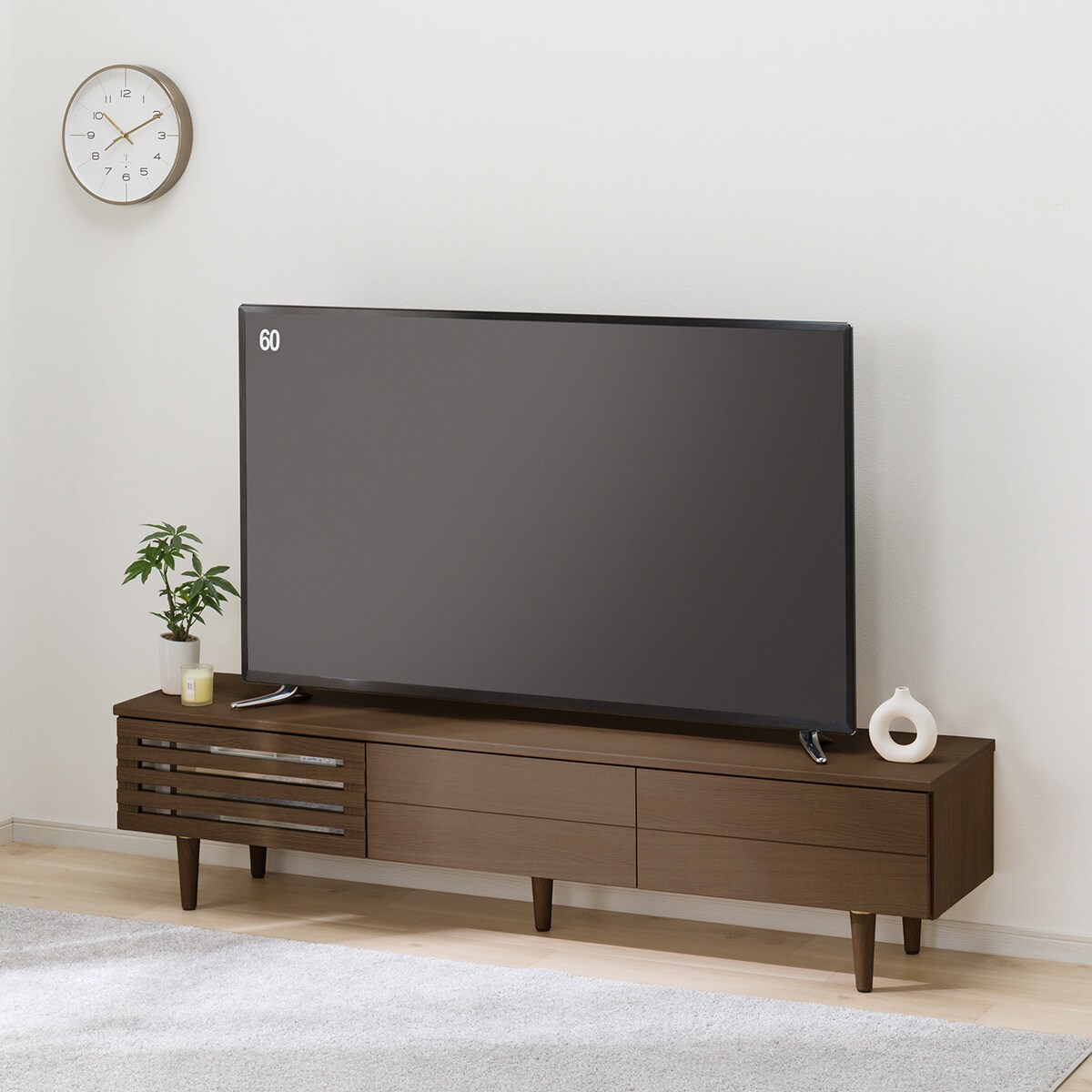 ローボード(LI02 180 MBR) | ニトリネット【公式】 家具・インテリア通販