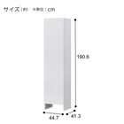 トールキャビネット(UF01 45D-L WH) 3枚目画像