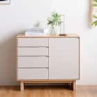 ツートンカラーサイドボード (幅80cm) 1枚目画像