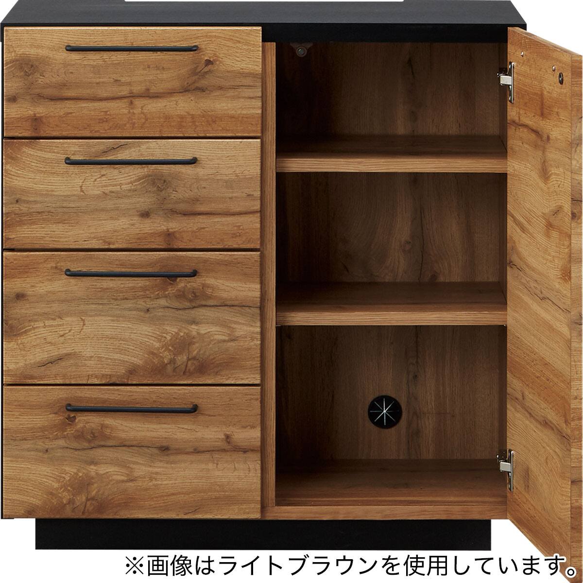 サイドボード(IM301 80 MBR) | ニトリネット【公式】 家具・インテリア通販