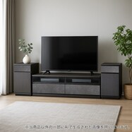 【選べるバックボード】ローボード＋キャビネットセット(セーラル3 150)