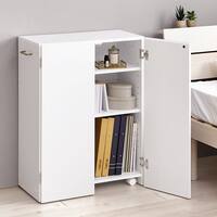 キャスター付きブックケース (WH)