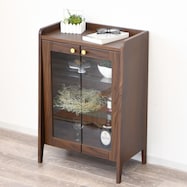 コンパクトキャビネット ガラス扉タイプ (幅59cm)【期間限定価格:11/28~1/5まで】