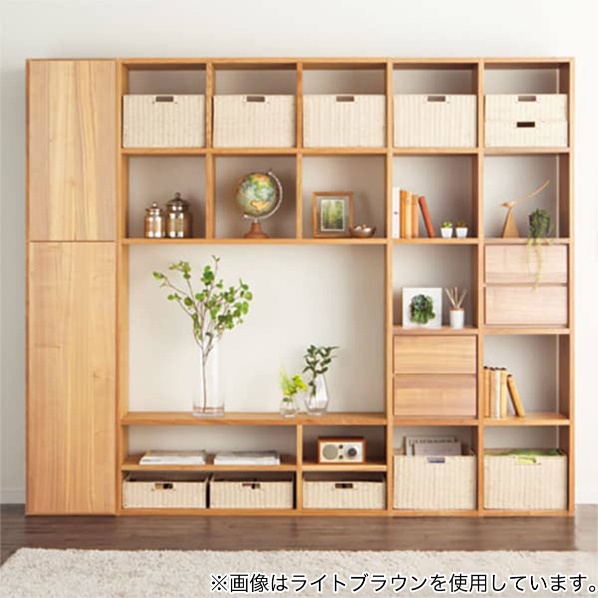 壁面ユニット(コネクト2 追加パーツ 扉/2段用 LBR) | ニトリネット