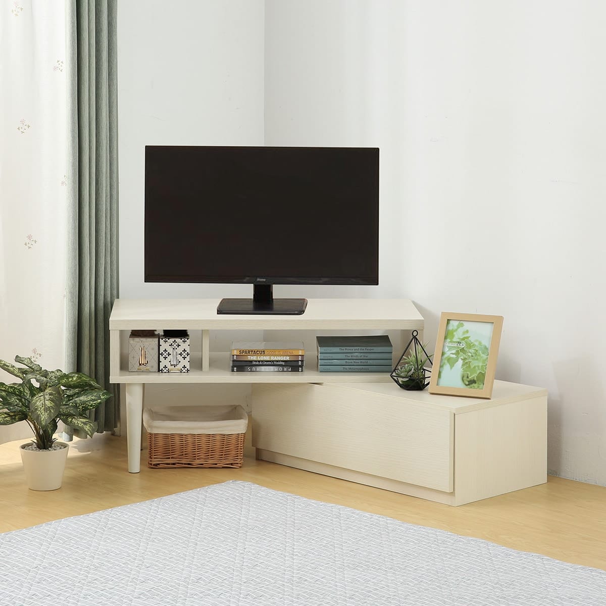 伸長式テレビ台(ローボード GA101N EX79 WW/WW) | ニトリネット【公式