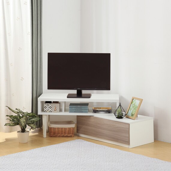 伸長式テレビ台(ローボード GA101N EX79 GY/WH) 3枚目画像