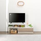 伸長式テレビ台(ローボード GA101N EX79 GY/WH) 4枚目画像