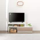 伸長式テレビ台(ローボード GA101N EX79 GY/WH) 4枚目画像