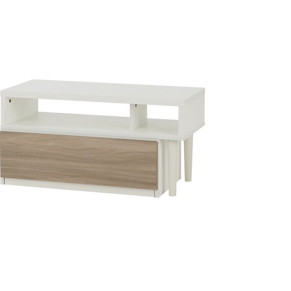 伸長式テレビ台(ローボード GA101N EX79 GY/WH) 6枚目画像