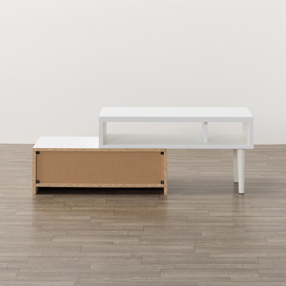 伸長式テレビ台(ローボード GA101N EX79 GY/WH) 14枚目画像