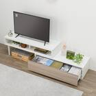伸長式テレビ台(ローボード GA101N EX100 GY/WH) 3枚目画像