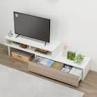 伸長式テレビ台(ローボード GA101N EX100 GY/WH) 3枚目画像