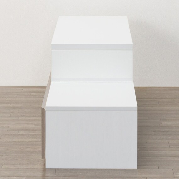 伸長式テレビ台(ローボード GA101N EX100 GY/WH) 4枚目画像