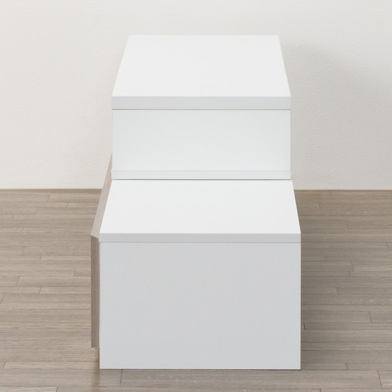 伸長式テレビ台(ローボード GA101N EX100 GY/WH) 4枚目画像