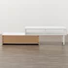 伸長式テレビ台(ローボード GA101N EX100 GY/WH) 8枚目画像