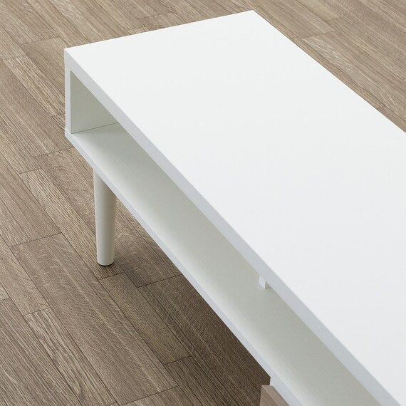 伸長式テレビ台(ローボード GA101N EX100 GY/WH) 9枚目画像