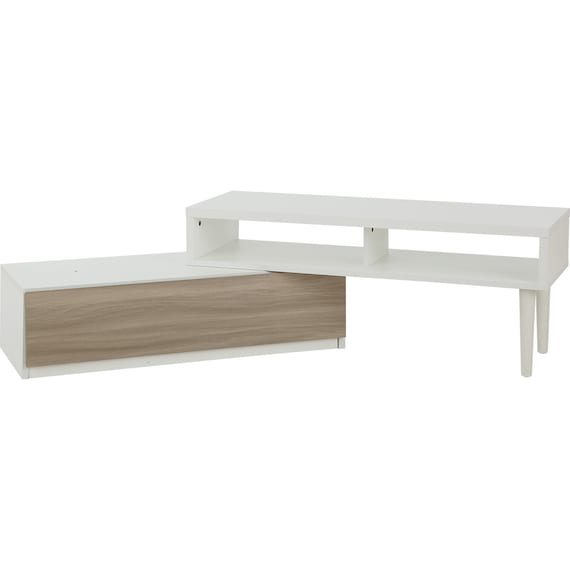 伸長式テレビ台(ローボード GA101N EX100 GY/WH) 14枚目画像