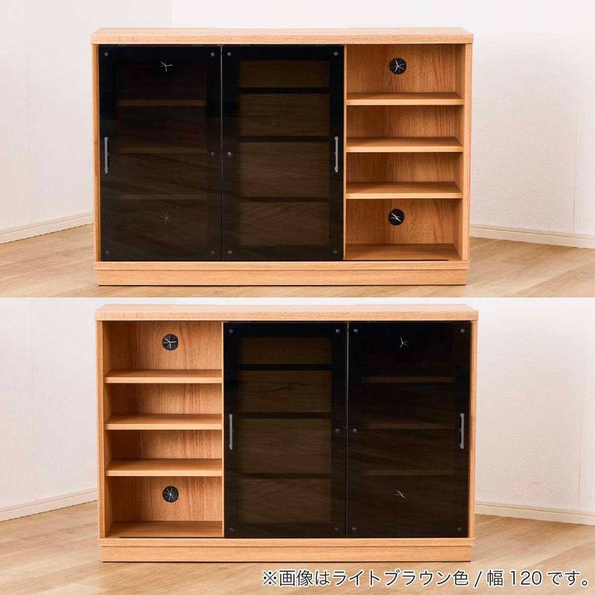 ★ジモティ割あり★2枚ｽﾗｲﾄﾞ扉ｵｰﾌﾟﾝﾎﾞｰﾄﾞ　WH　ﾆﾄﾘ　現状販売　(H)201× (W)105× (D) 45【joh1271】 食器棚 スライド扉 | ニトリネット【公式】 家具・インテリア通販