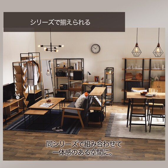 ローボード(KP503 120 LBR/BK) 4枚目画像