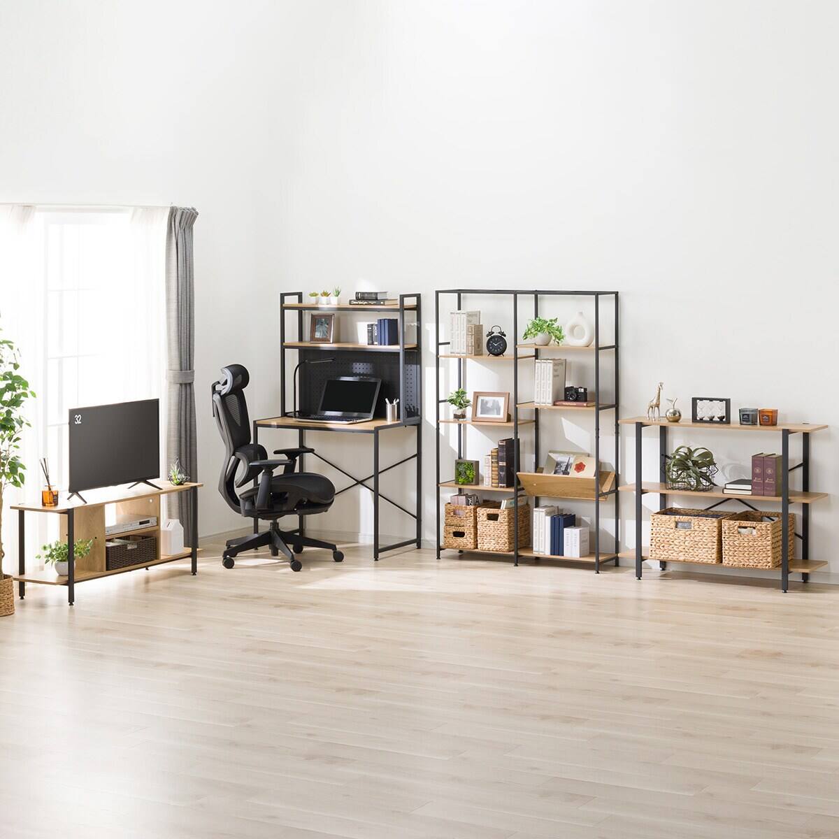 ローボード(KP503 120 LBR/BK) | ニトリネット【公式】 家具