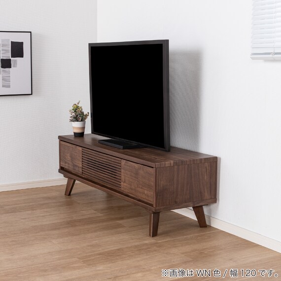 ローボード(SMクロスタイム 幅120cm WN)【島忠ホームズ商品】 7枚目画像