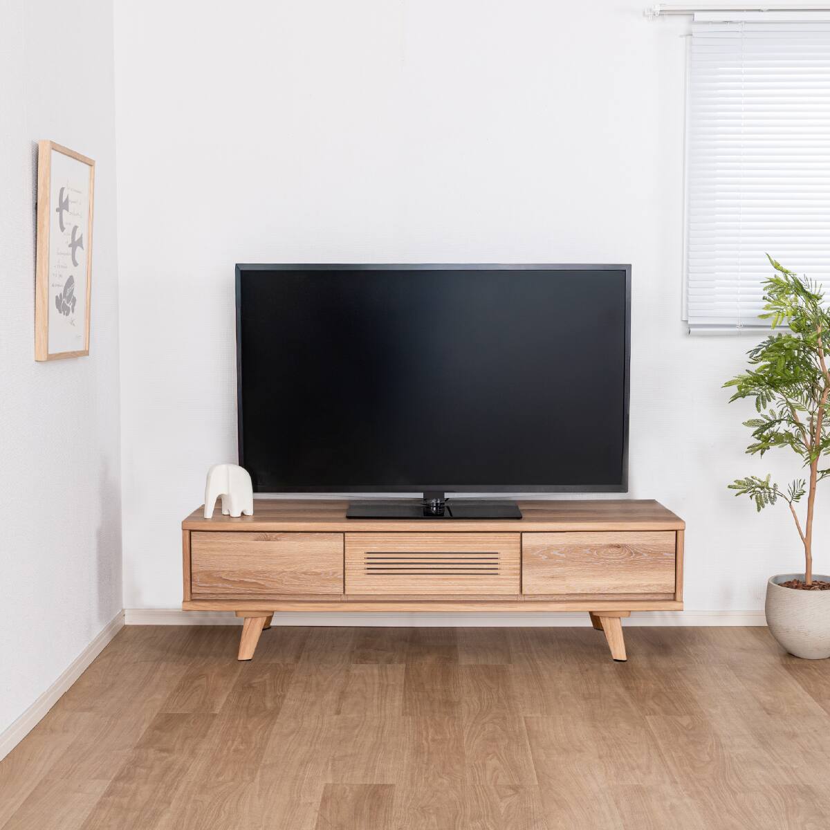 ローボード(SMクロスタイム 幅160cm OAK)【島忠ホームズ商品