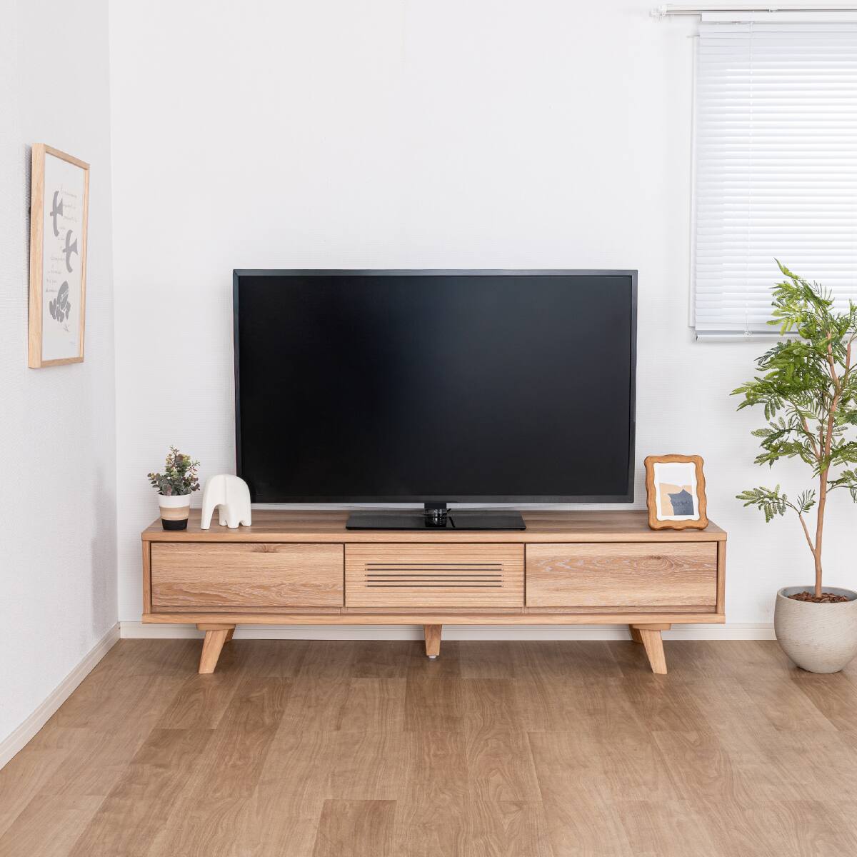 ローボード(SMクロスタイム 幅160cm OAK)【島忠ホームズ商品
