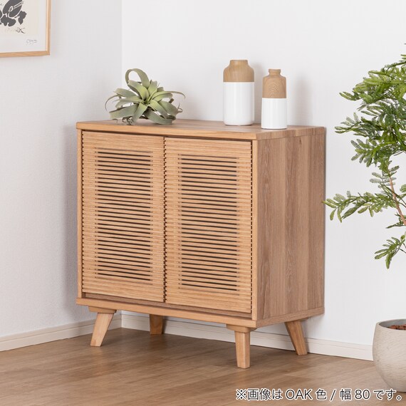 サイドボード(SMクロスタイム 幅80cm WN)【島忠ホームズ商品】 2枚目画像