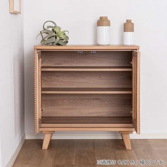 サイドボード(SMクロスタイム 幅80cm WN)【島忠ホームズ商品】 3枚目画像