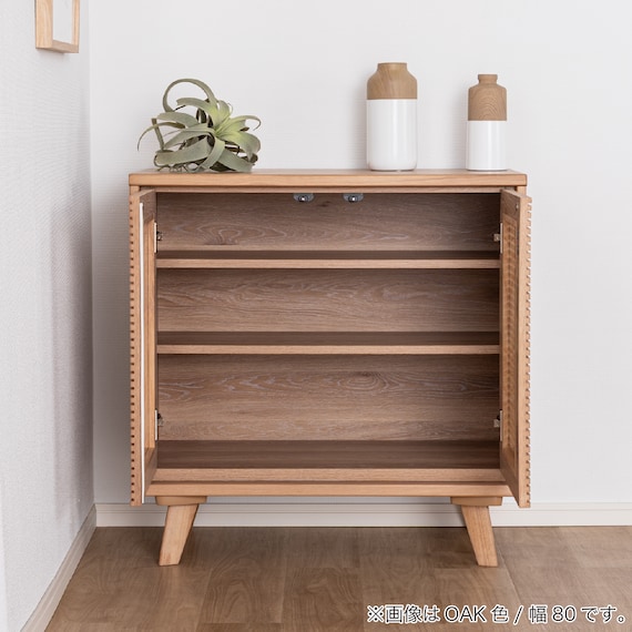 サイドボード(SMクロスタイム 幅80cm WN)【島忠ホームズ商品】 3枚目画像