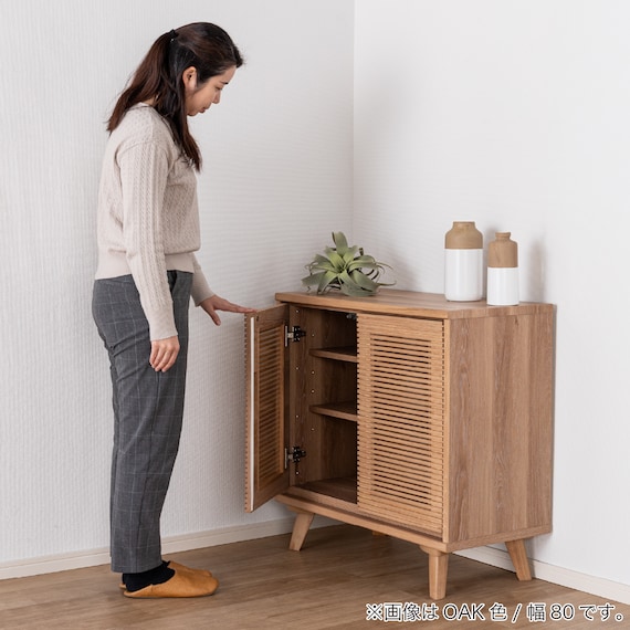 サイドボード(SMクロスタイム 幅80cm WN)【島忠ホームズ商品】 4枚目画像